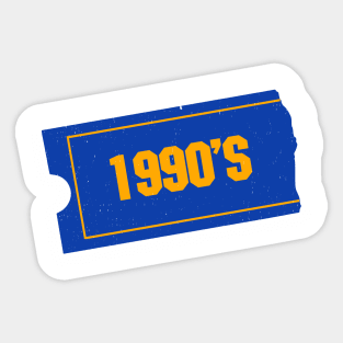 1990's Sticker